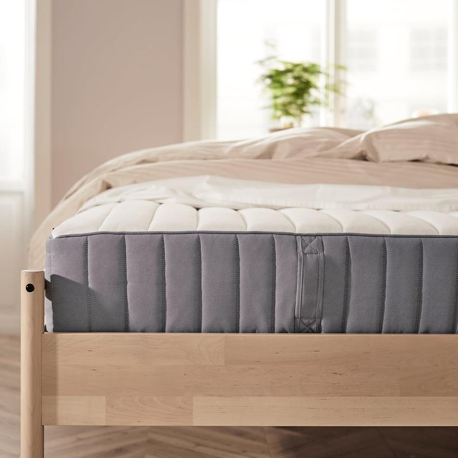 Materac IKEA VALEVÅG, zbliżenie boku i pokrycia