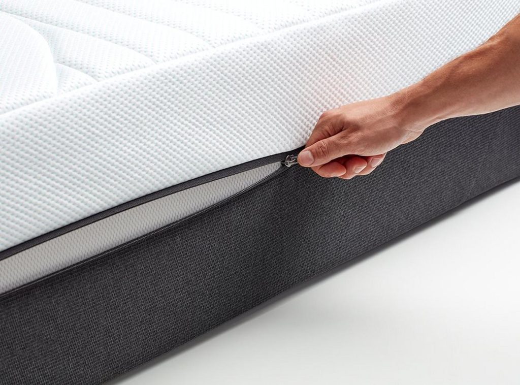 Tempur Pro Plus CoolQuilt: zamek zdejmowanego pokrowca