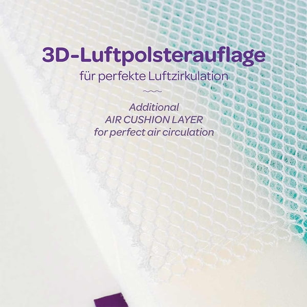 Materac Traumeland Brise: warstwa powietrzna 3D w zbliżeniu